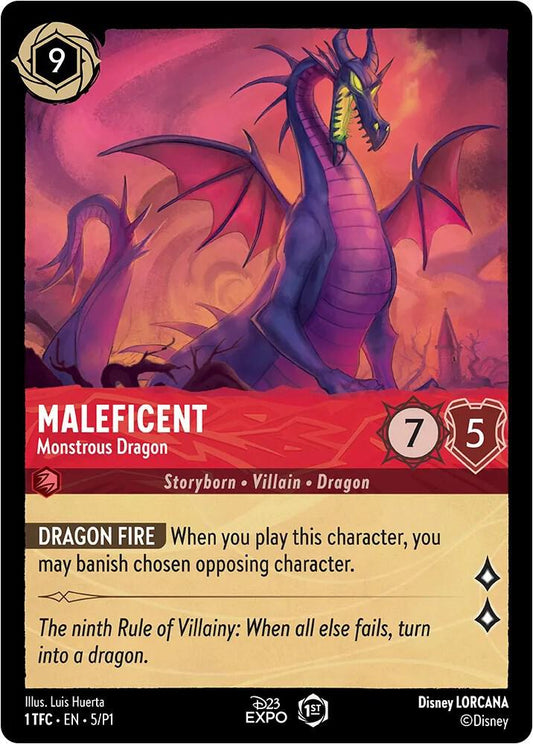 Maleficent Monstrous Dragon (D23 Promos)  - Holofoil