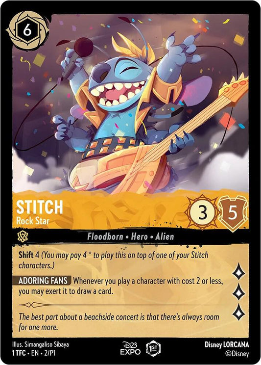 Stitch Rock Star (D23 Promos)  - Holofoil
