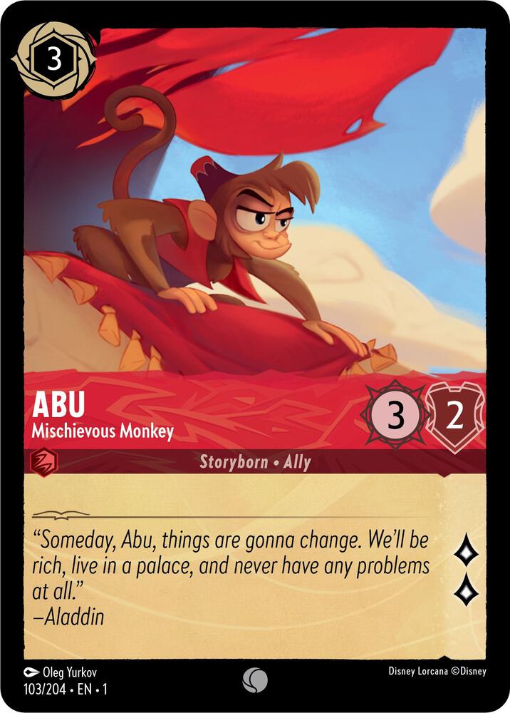 Abu Mischievous Monkey (The First Chapter)  - Cold Foil