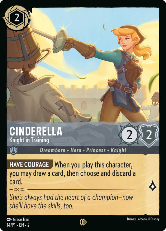 Cinderella Knight in Training (Disney Lorcana Promo Cards)  - Cold Foil