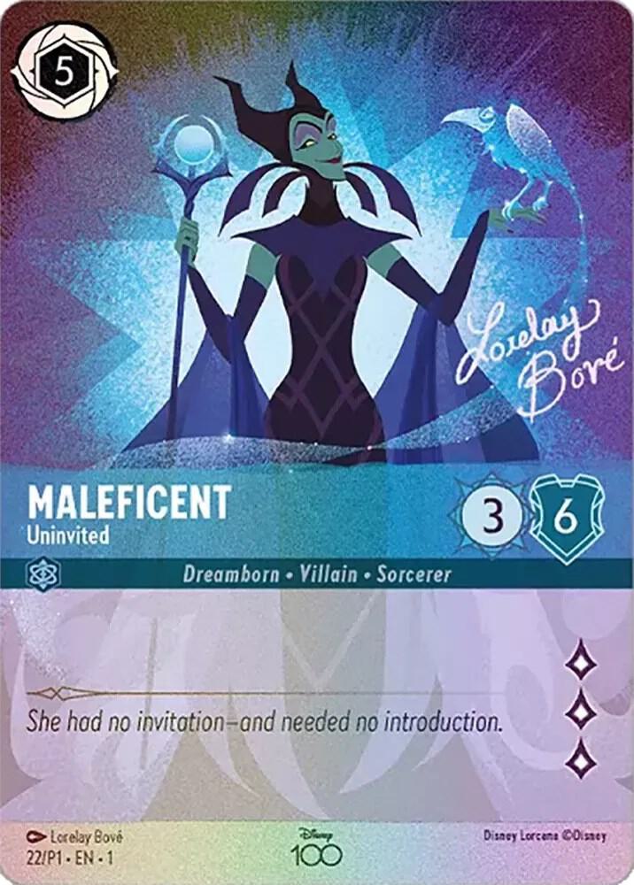 Maleficent Uninvited Alternate Art (Disney100 Promos)  - Holofoil