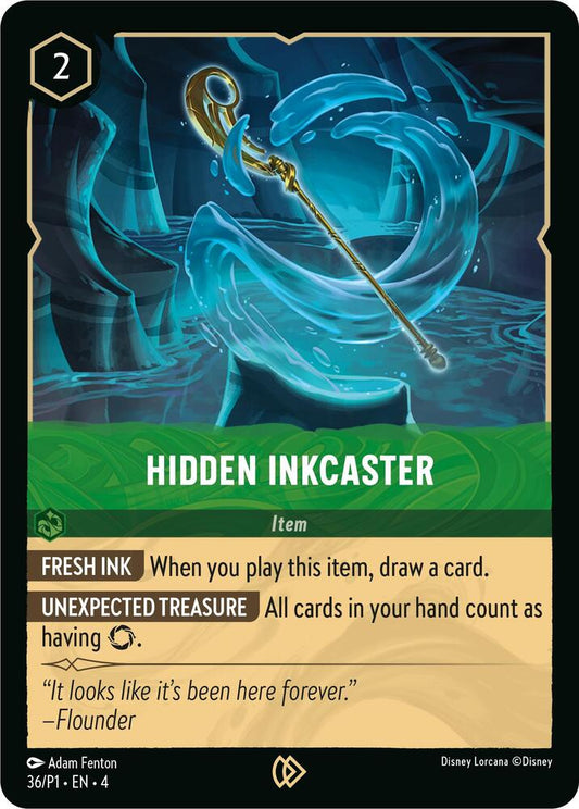 Hidden Inkcaster (Disney Lorcana Promo Cards)  - Cold Foil