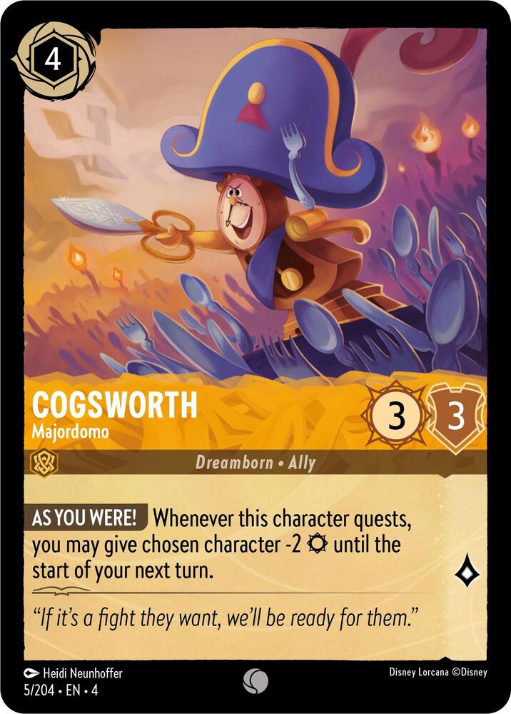 Cogsworth Majordomo (Ursula's Return) 