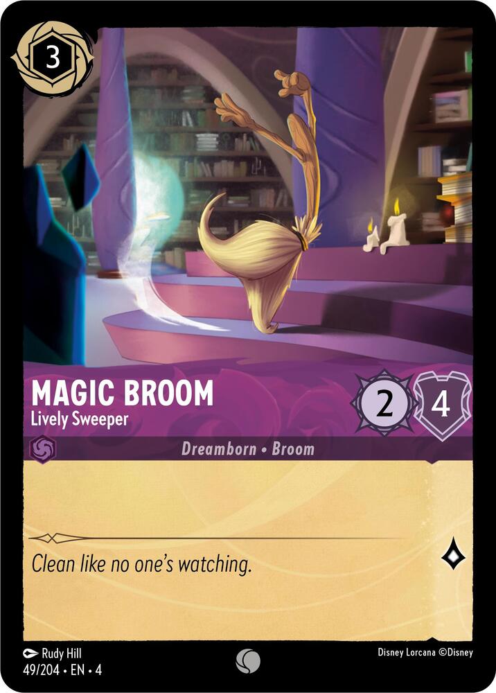 Magic Broom Lively Sweeper (Ursula's Return)  - Cold Foil