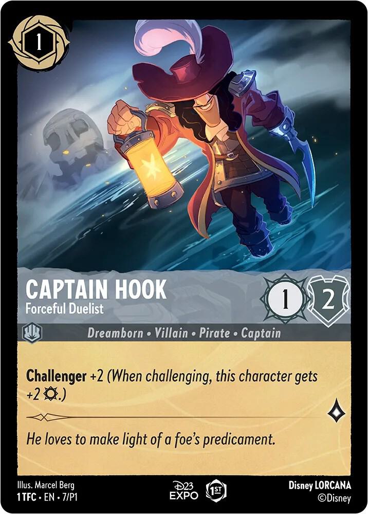 Captain Hook Forceful Duelist (D23 Promos)  - Holofoil