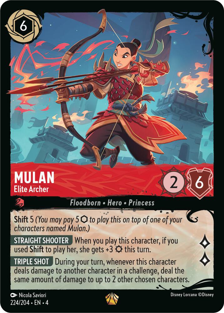 Mulan Elite Archer 224 204 (Illumineer's Quest: Deep Trouble)  - Cold Foil