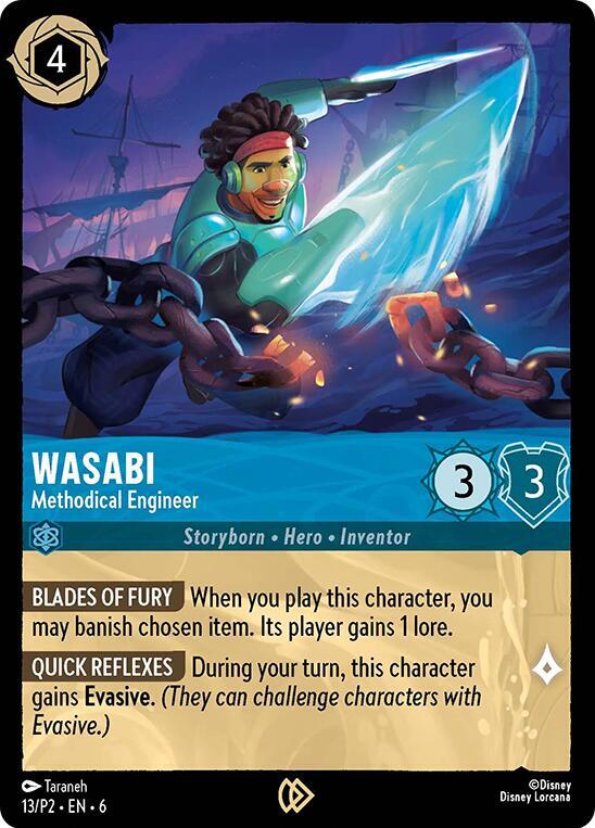 Wasabi Methodical Engineer (Disney Lorcana Promo Cards)  - Cold Foil