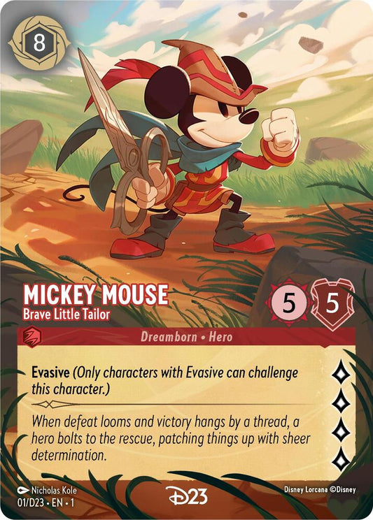 Mickey Mouse Brave Little Tailor Extended Art (D23 Promos)  - Holofoil