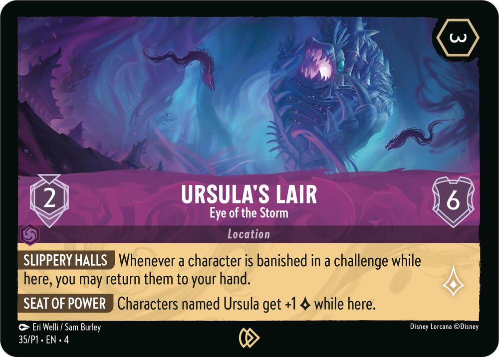 Ursulas Lair Eye of the Storm (Disney Lorcana Promo Cards)  - Cold Foil