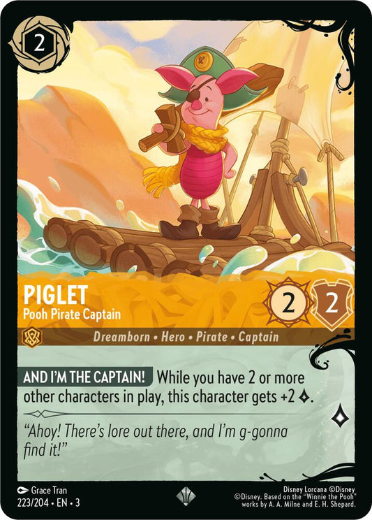 Piglet Pooh Pirate Captain 223 204 (Illumineer's Quest: Deep Trouble)  - Cold Foil