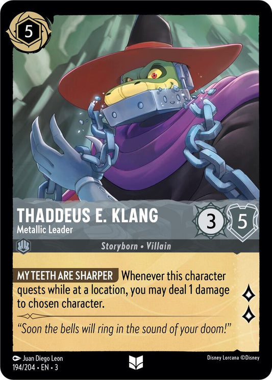 Thaddeus E Klang Metallic Leader (Into the Inklands)  - Cold Foil