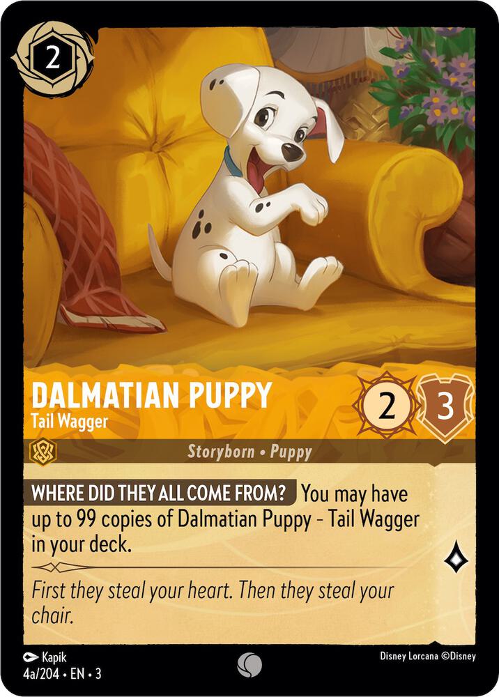 Dalmatian Puppy Tail Wagger 4a 204 (Into the Inklands)  - Cold Foil