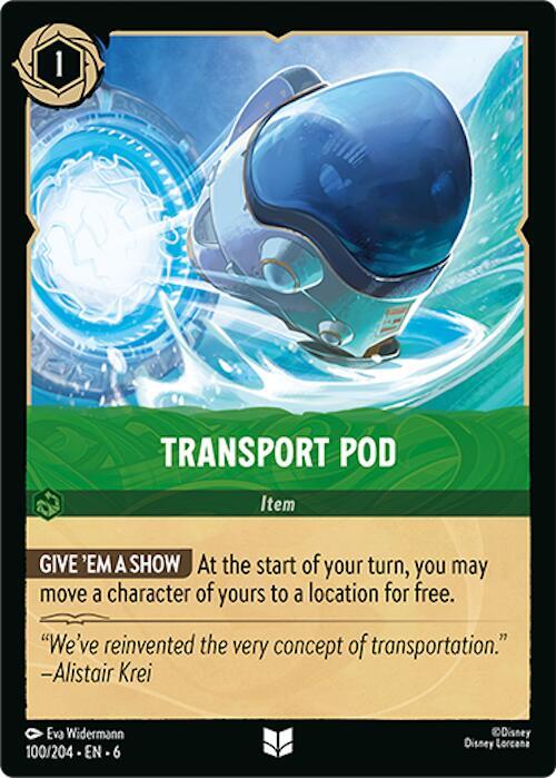 Transport Pod (Azurite Sea)  - Cold Foil