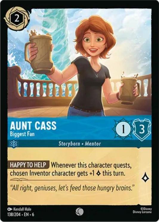 Aunt Cass Biggest Fan (Azurite Sea)  - Cold Foil