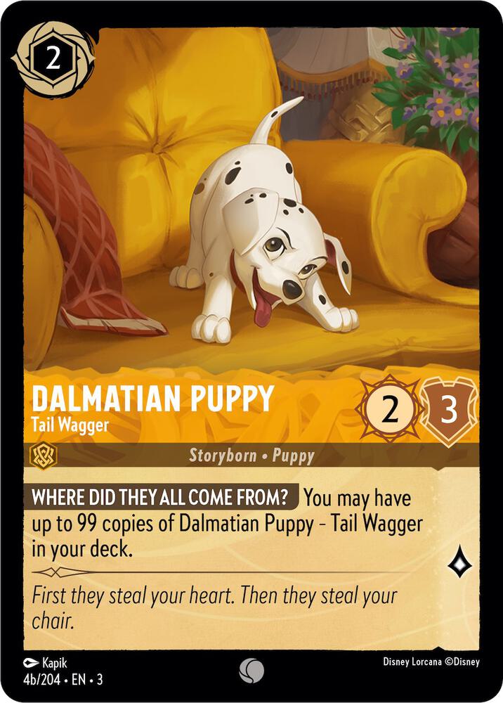 Dalmatian Puppy Tail Wagger 4b 204 (Into the Inklands)  - Cold Foil