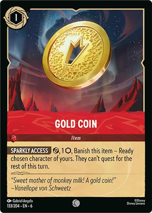 Gold Coin (Azurite Sea)  - Cold Foil