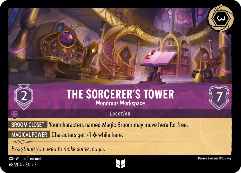 The Sorcerers Tower Wondrous Workspace (Into the Inklands)  - Cold Foil