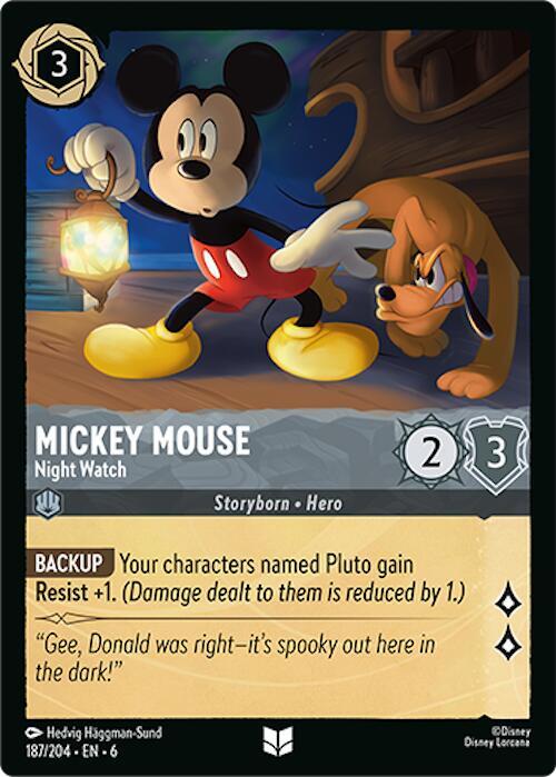 Mickey Mouse Night Watch (Azurite Sea)  - Cold Foil