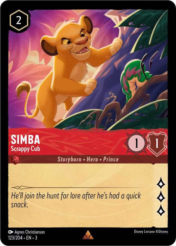Simba Scrappy Cub (Into the Inklands)  - Cold Foil