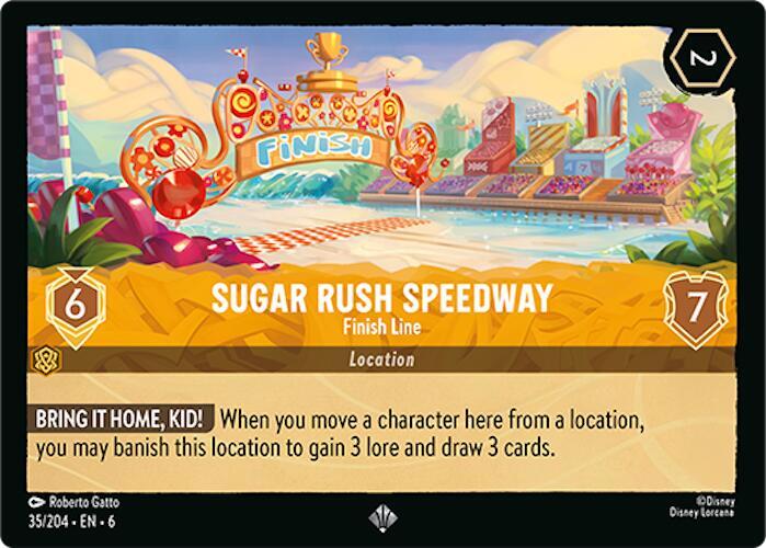 Sugar Rush Speedway Finish Line (Azurite Sea)  - Cold Foil