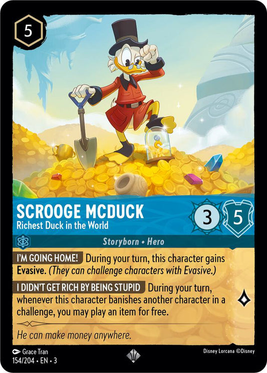 Scrooge McDuck Richest Duck in the World (Into the Inklands)  - Cold Foil