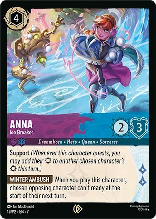 Anna Ice Breaker (Disney Lorcana Promo Cards)  - Cold Foil