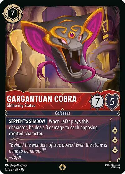 Gargantuan Cobra Slithering Statue (Illumineer's Quest: Palace Heist) 