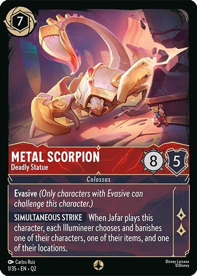 Metal Scorpion Deadly Statue (Illumineer's Quest: Palace Heist) 