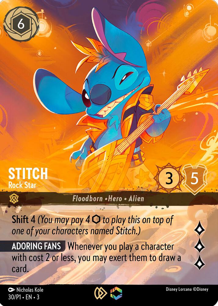 Stitch Rock Star Store Championship (Disney Lorcana Promo Cards)  - Holofoil