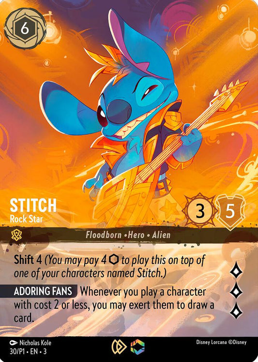 Stitch Rock Star Store Championship (Disney Lorcana Promo Cards)  - Holofoil