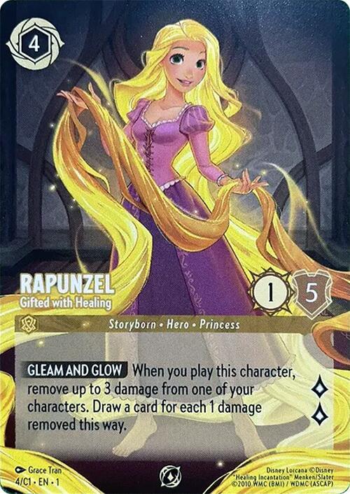 Rapunzel Gifted with Healing (Disney Lorcana Promo Cards) 