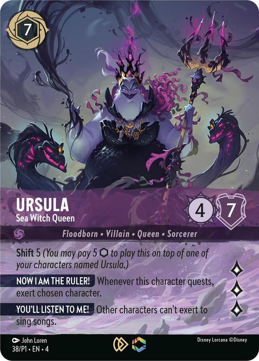 Ursula Sea Witch Queen Store Championship (Disney Lorcana Promo Cards)  - Holofoil