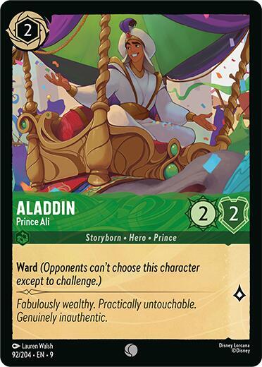 Aladdin Prince Ali (Fabled)  - Cold Foil