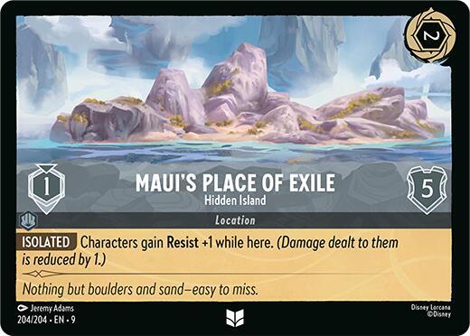 Mauis Place of Exile Hidden Island (Fabled)  - Cold Foil