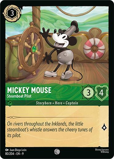 Mickey Mouse Steamboat Pilot (Fabled)  - Cold Foil