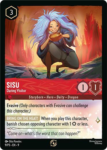 Sisu Daring Visitor (Disney Lorcana Promo Cards)  - Cold Foil