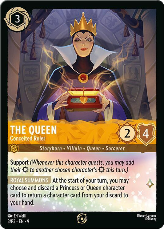 The Queen Conceited Ruler (Disney Lorcana Promo Cards)  - Cold Foil