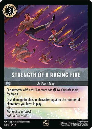 Strength of a Raging Fire (Disney Lorcana Promo Cards)  - Cold Foil