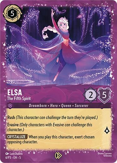 Elsa The Fifth Spirit (Disney Lorcana Promo Cards)  - Holofoil
