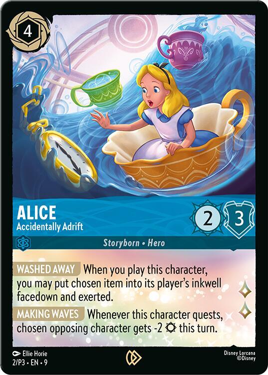 Alice Accidentally Adrift (Disney Lorcana Promo Cards)  - Cold Foil