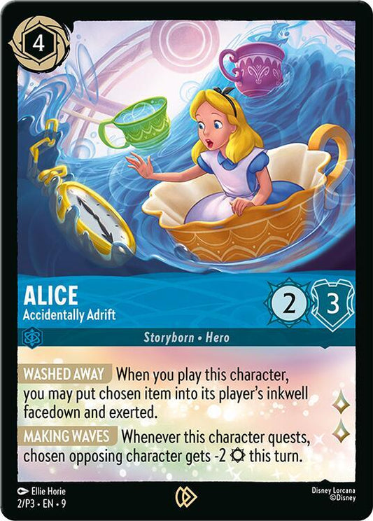 Alice Accidentally Adrift (Disney Lorcana Promo Cards)  - Cold Foil