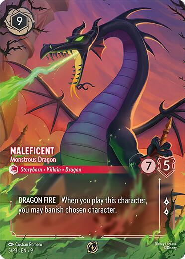 Maleficent Monstrous Dragon Store Championship (Disney Lorcana Promo Cards)  - Holofoil