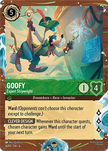 Goofy Expert Shipwright Disney Cruise Promo (Disney Lorcana Promo Cards)  - Holofoil