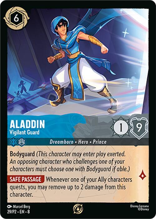 Aladdin Vigilant Guard (Disney Lorcana Promo Cards)  - Cold Foil