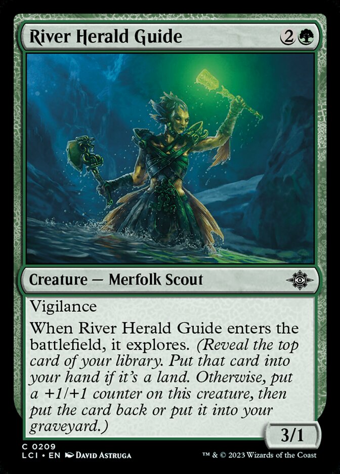 River Herald Guide 209/291 (The Lost Caverns of Ixalan)  - Foil