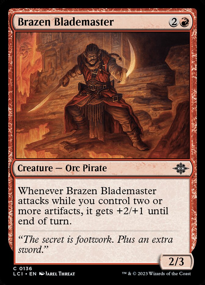 Brazen Blademaster 136/291 (The Lost Caverns of Ixalan)  - Foil