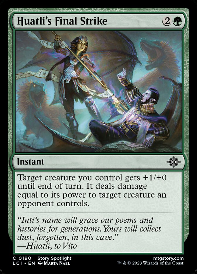Huatli's Final Strike 190/291 (The Lost Caverns of Ixalan)  - Foil