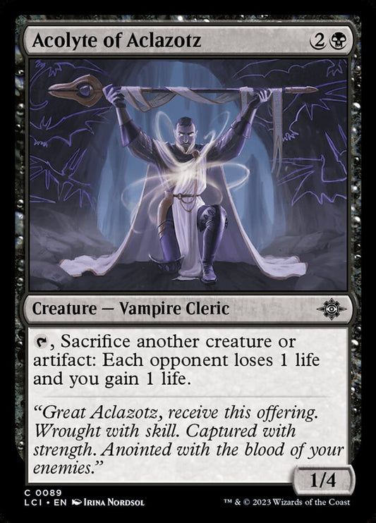 Acolyte of Aclazotz 89/291 (The Lost Caverns of Ixalan)  - Foil
