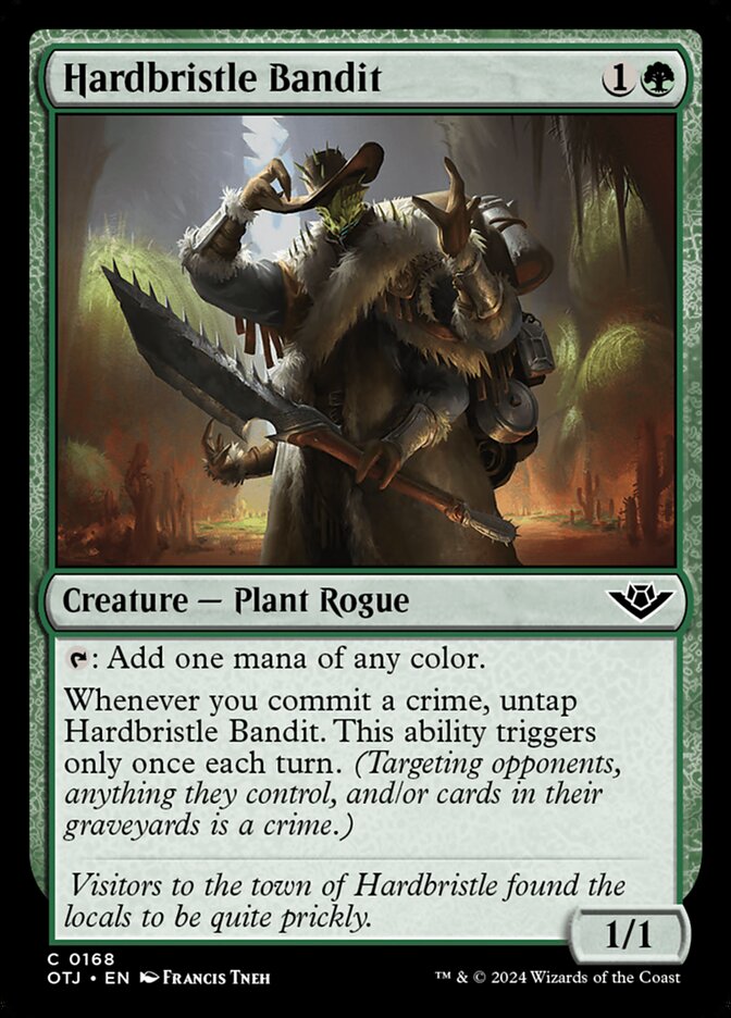 Hardbristle Bandit 168/286 (Outlaws of Thunder Junction)  - Foil