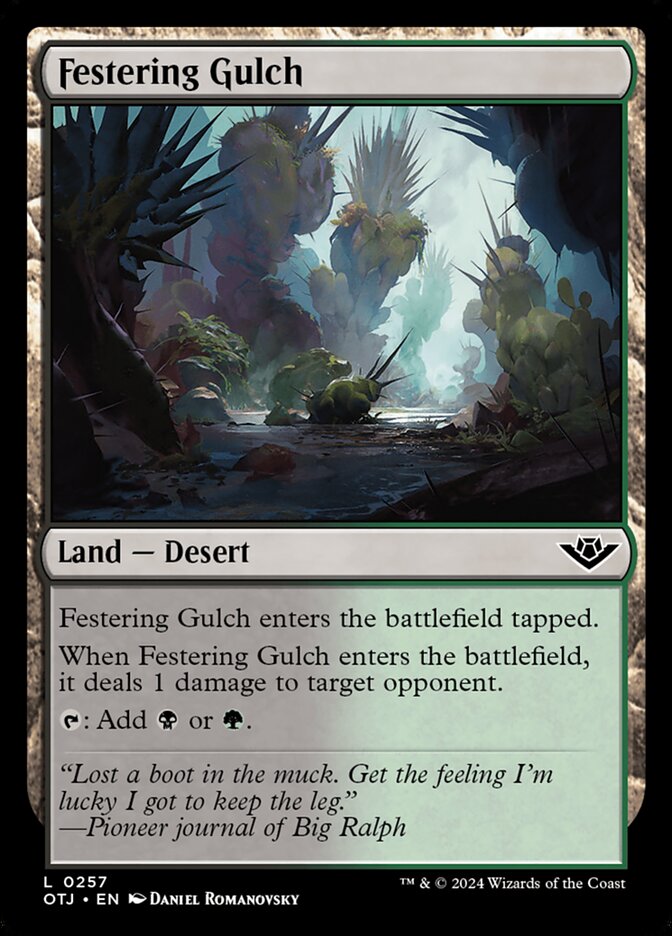 Festering Gulch 257/286 (Outlaws of Thunder Junction)  - Foil